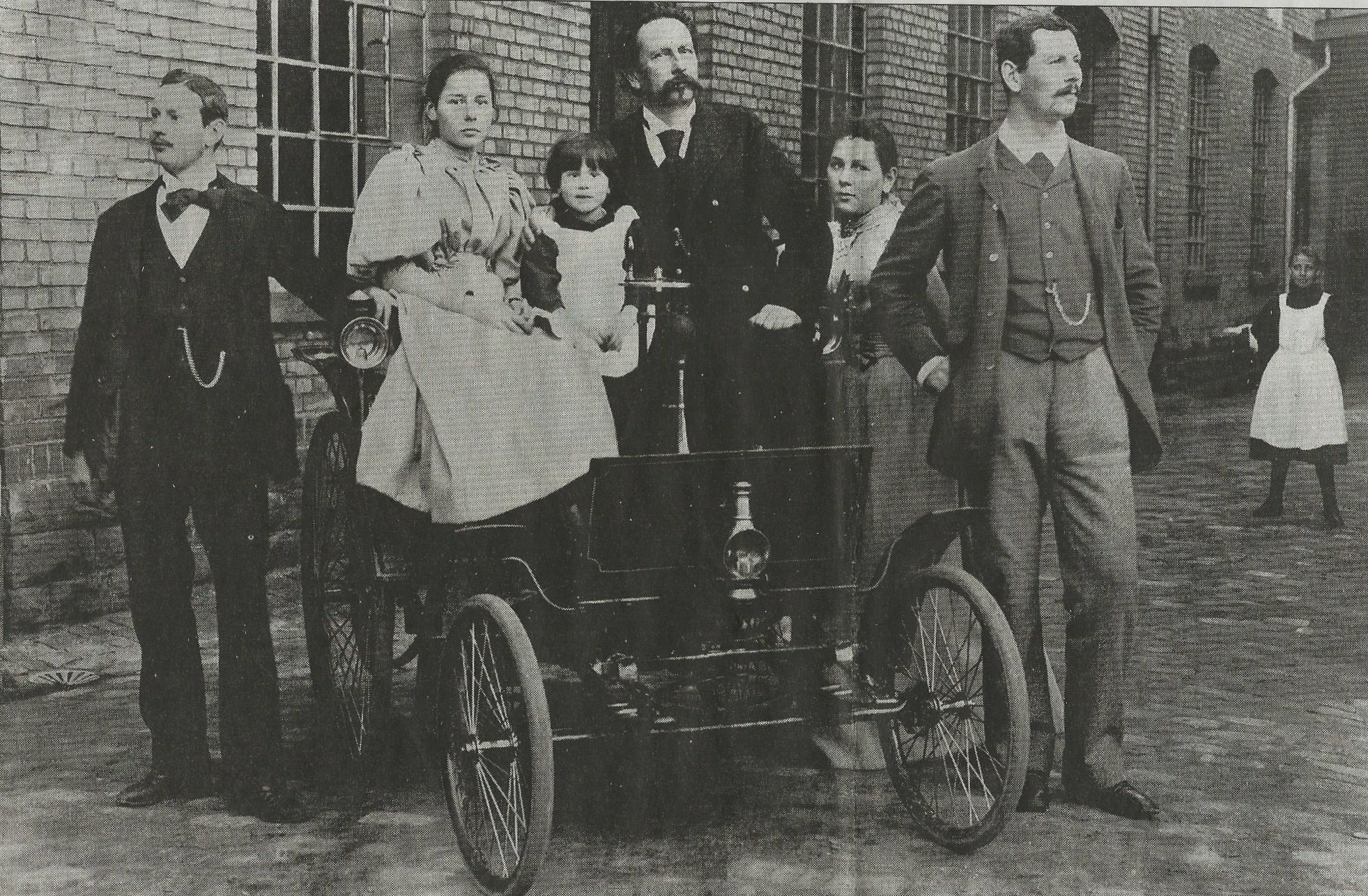 Carl Benz mit Familie