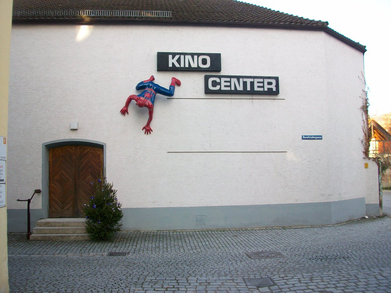 Ausgang mit Spiderman