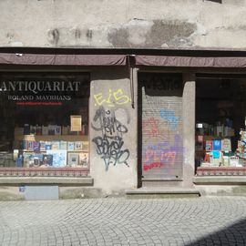 Antiquariat Mayrhans in der Haaggasse Tübingen. 