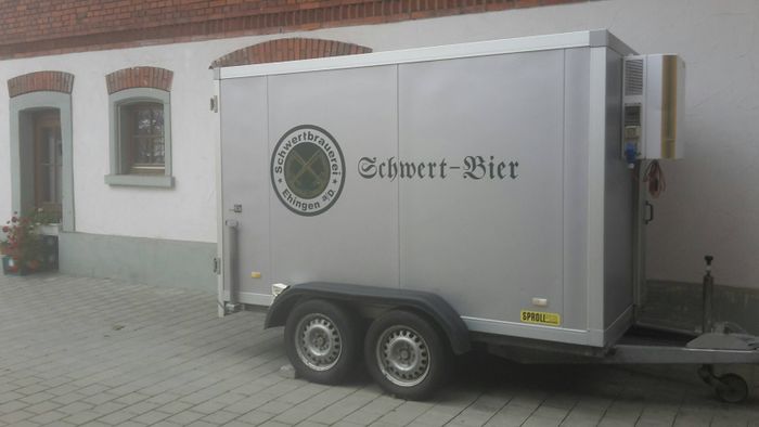 Bierwagen der Brauerei Schwert in Ehingen.