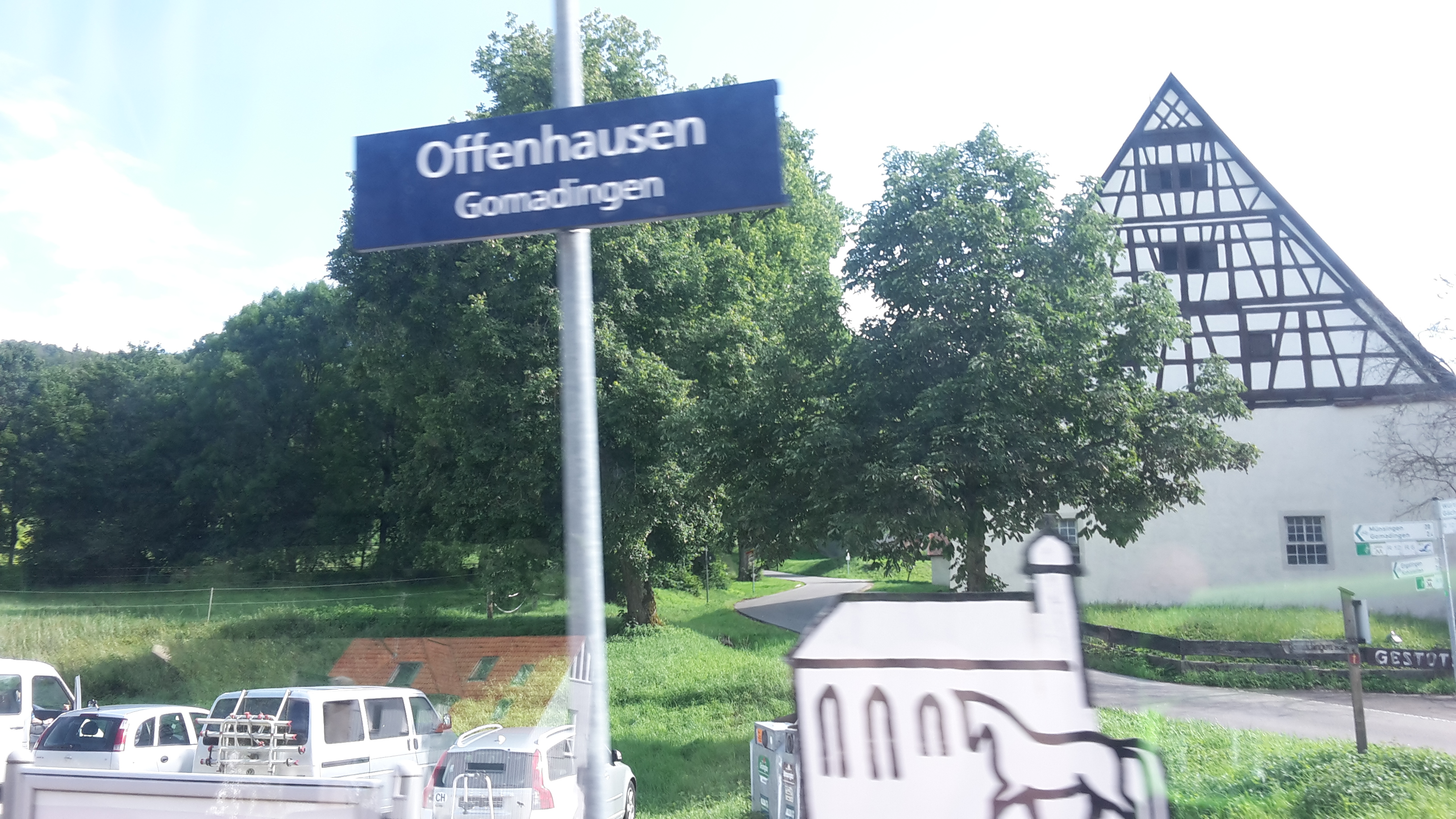 Haltepunkt Offenhausen (Gomadingen) an der Schw&auml;bischen Alb-Bahn.