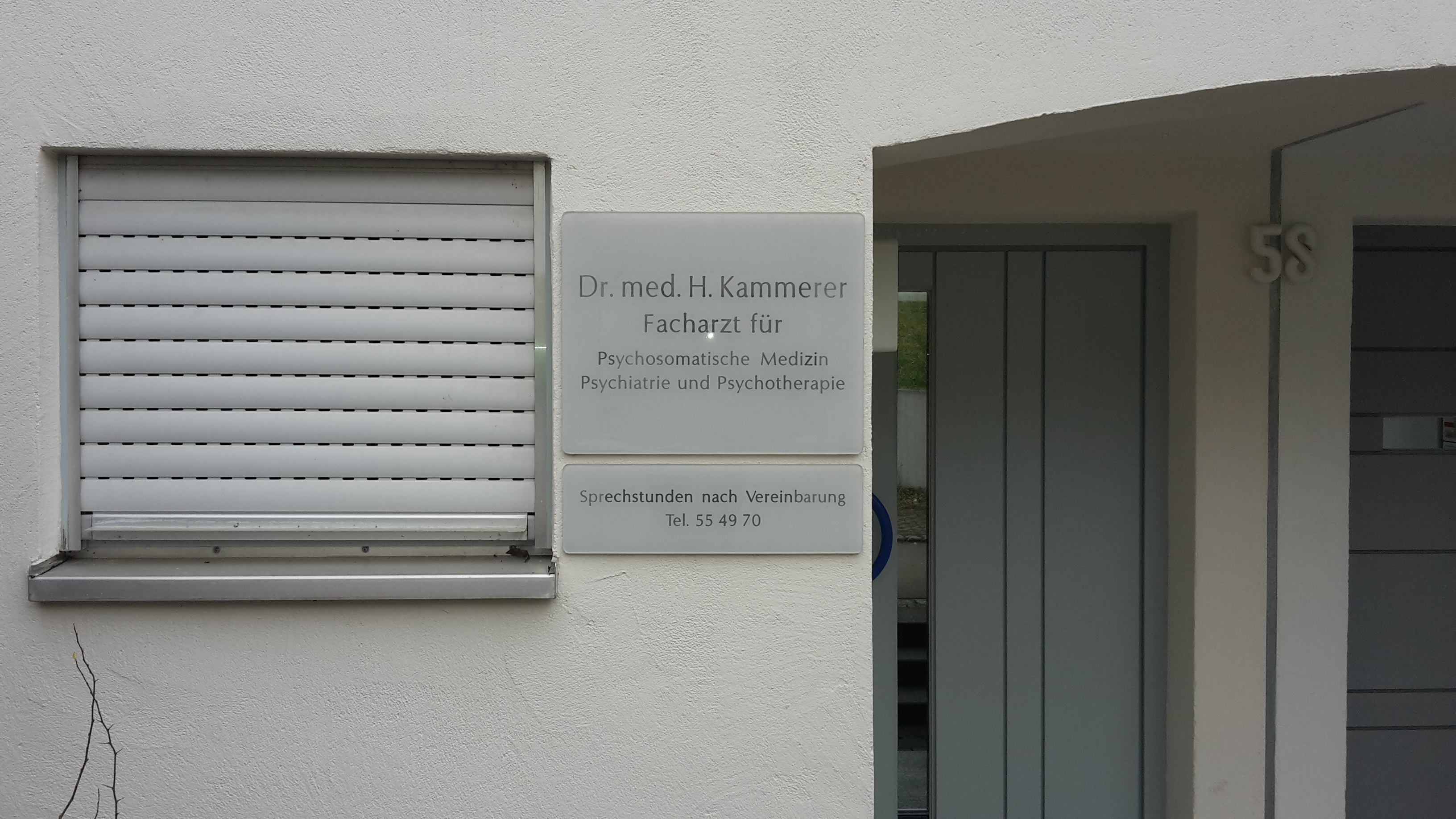 Psychosomatische Praxis Dres. med. Ellen  Hartmut Kammerer am Eselsberg in Ulm. Sprechstunden nach fernm&uuml;ndlicher Vereinbarung!