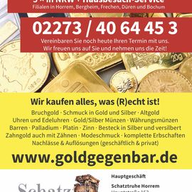 Schatztruhe GmbH & Co. KG Juwelier Goldankauf Uhren + Schmuck in Horrem Stadt Kerpen im Rheinland