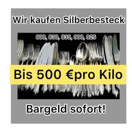 Silberbesteck verkaufen bis 500€ das Kilogramm 