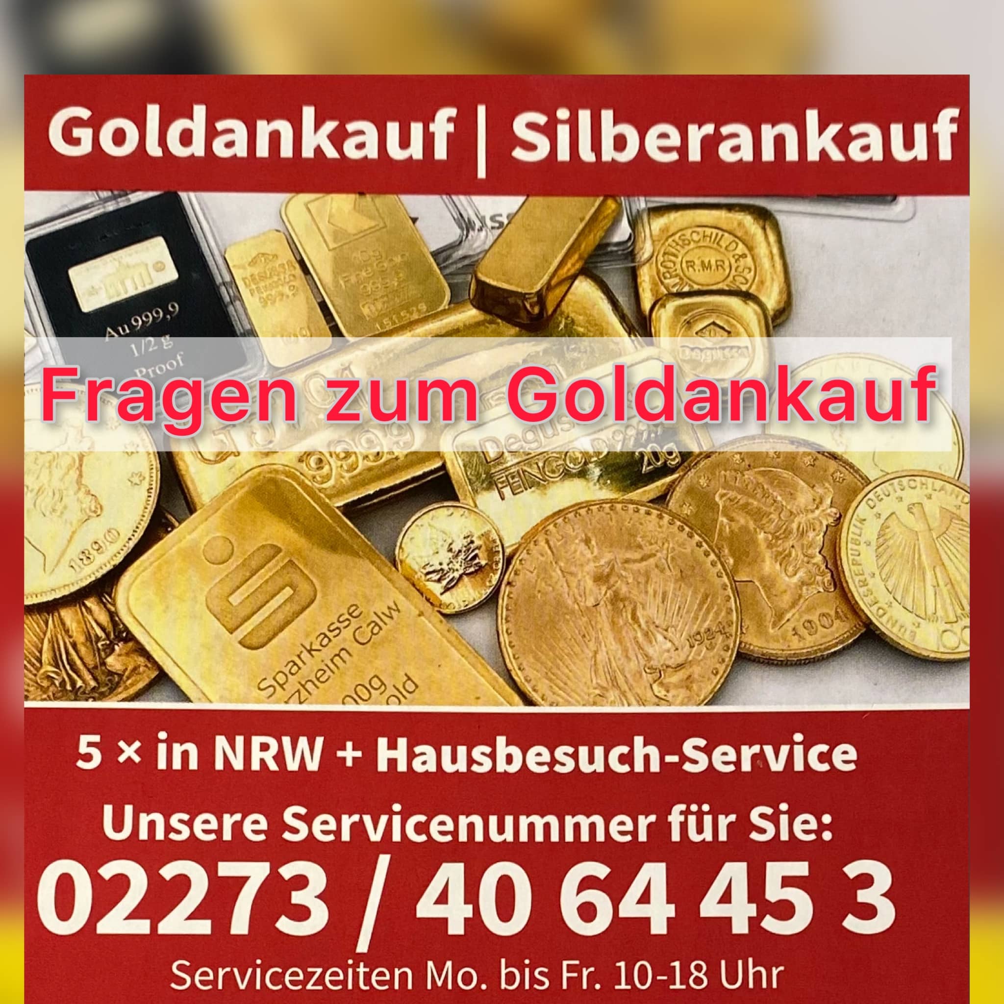 Gold- und Silberankauf deutschlandweit 
Jetzt GRATIS DHL Paketmarke anfordern fuer alten Schmuck, Muenzen, Besteck, Barren!