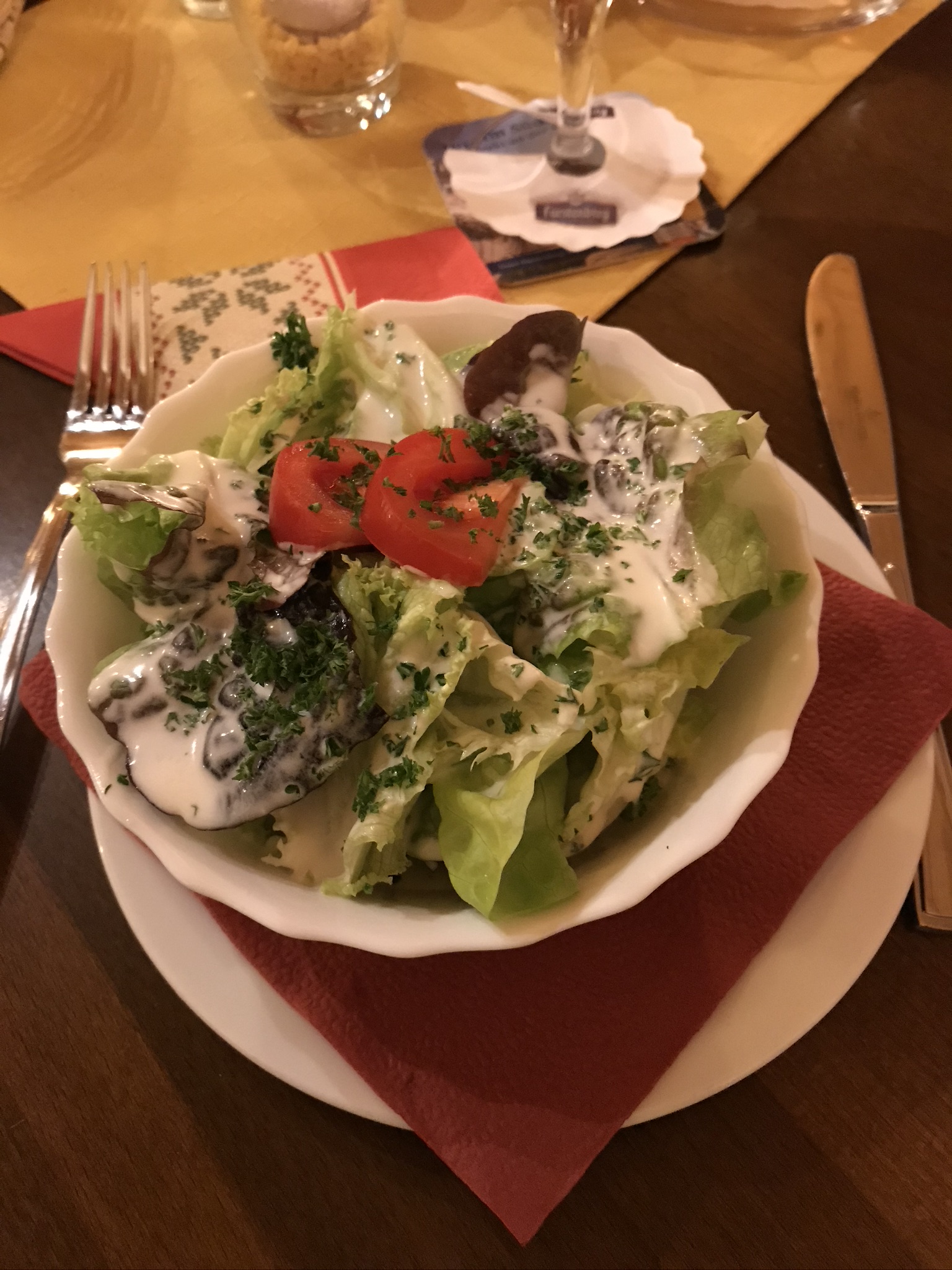 Leckerer Salat mit einem super feinen Dressing