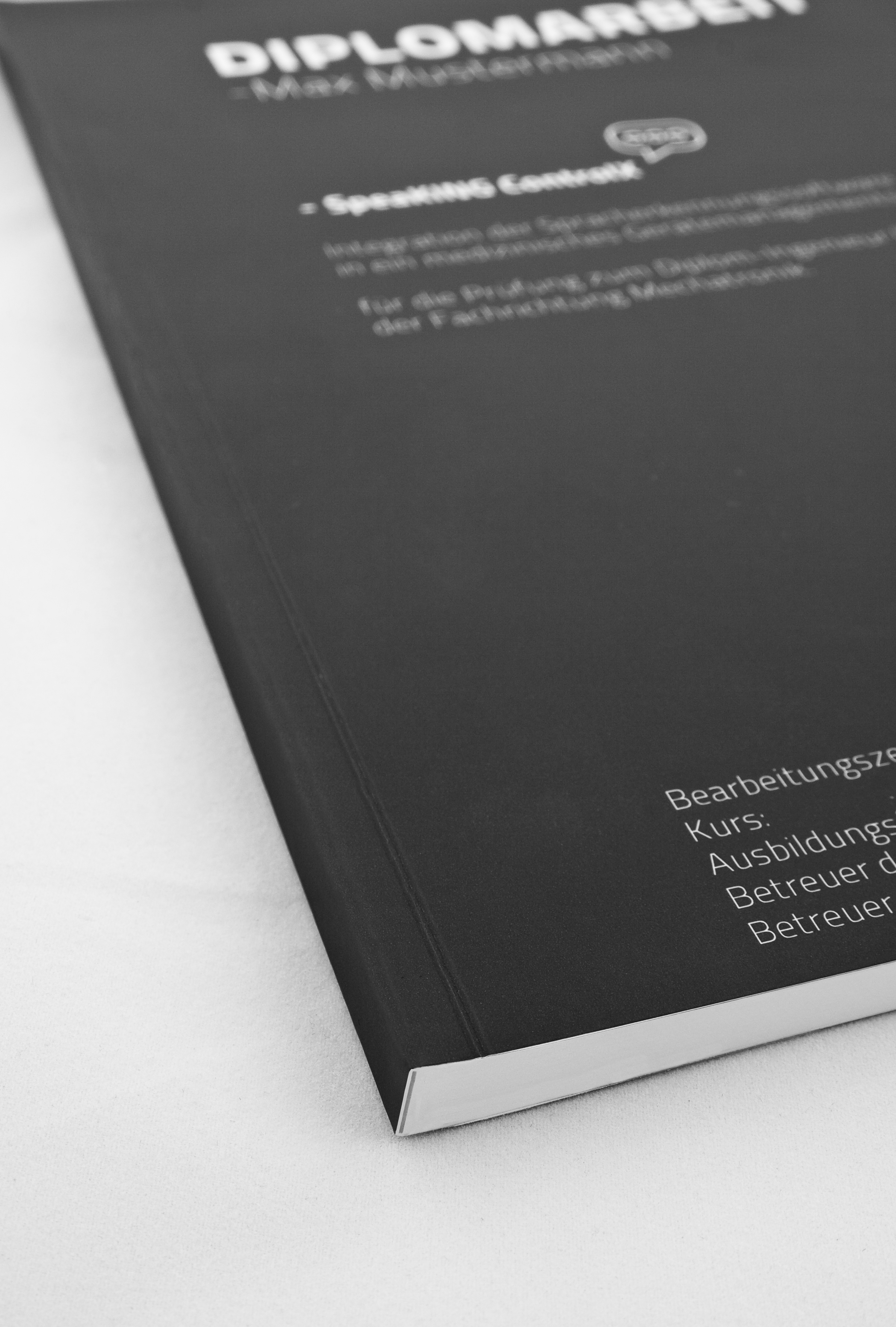 Softcover-Bindung bei Druck deine Diplomarbeit