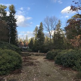 Stabkirche auf dem Südwestfriedhof Stahnsdorf in Stahnsdorf