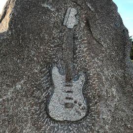 Jimi Hendrix Gedenkstein in Fehmarn