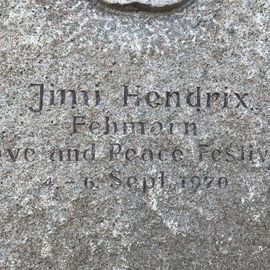 Jimi Hendrix Gedenkstein in Fehmarn