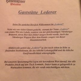 Gaststätte Lederer in Köln