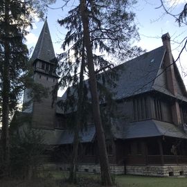 Stabkirche auf dem Südwestfriedhof Stahnsdorf in Stahnsdorf