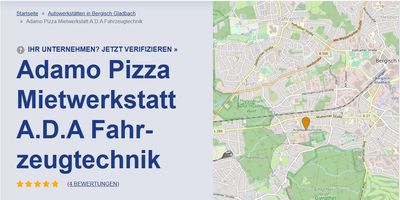 Adamo Pizza Mietwerkstatt in Gronau Stadt Bergisch Gladbach