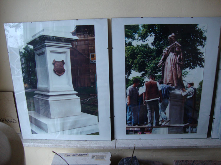 Restaurationshilfe für das Denkmal der Luise Henriette von Oranien vor dem Oranienburger Schloss