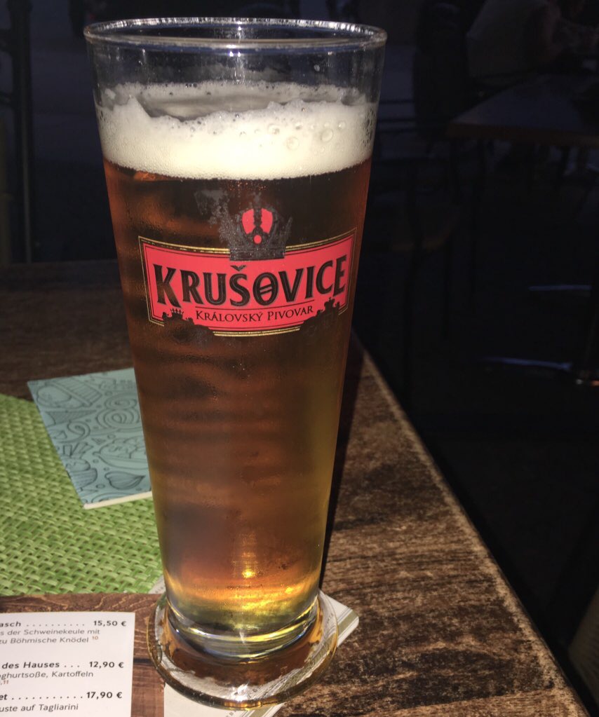 Krusovicer Lager ein halber Liter für 4,50€