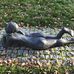 Skulpturengruppe "Havel" im Park von Schloss Ribbeck in Nauen in Brandenburg