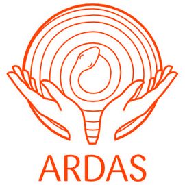Das Logo des ARDAS Yogazentrums in Hamburg