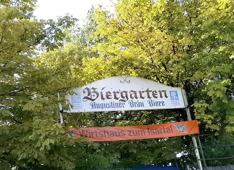 Biergarten im Wirtshaus zum Isartal