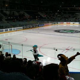 Eishockey-WM: Urmel heizt das Publikum an…