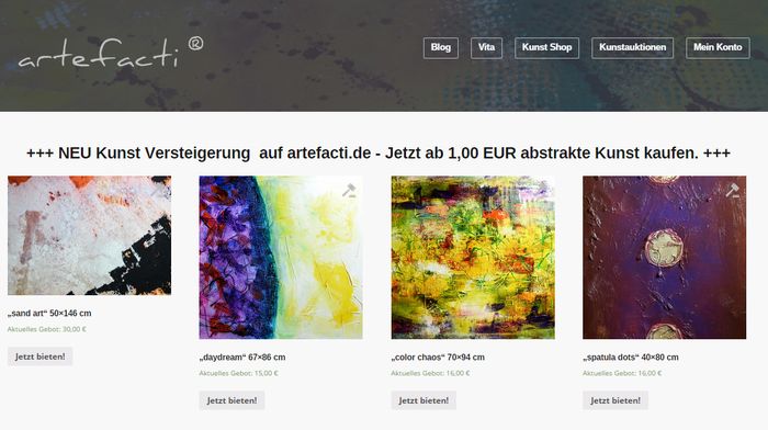 moderne kunst online kaufen auf artefacti.de