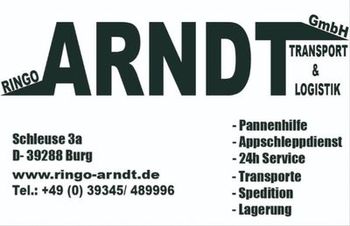 Logo von Ringo Arndt Transport & Logistik GmbH in Burg bei Magdeburg