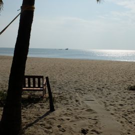 Blick aus dem Resort auf Meer