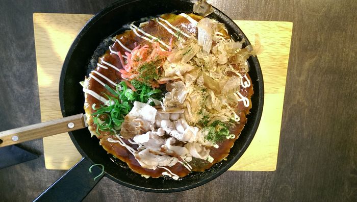 Der Standard-Okonomiyaki für 10€.