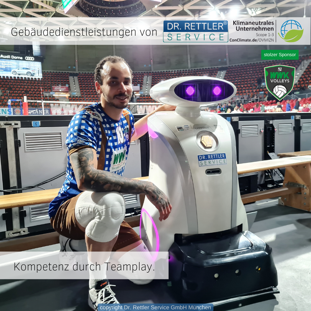 Dr. Rettler Service GmbH ist stolzer Sponsor des Bundesliga-Volleyballvereins WWK-Volleys Herrsching, dem geilsten Club der Welt | https://www.geilsterclubderwelt.de