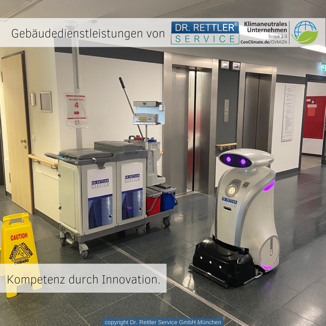 Innovation - humanoider Reinigungsroboter FRANZI
(c) Dr. Rettler Service GmbH München