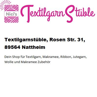 Informationen Textilgarnstüble Nattheim 