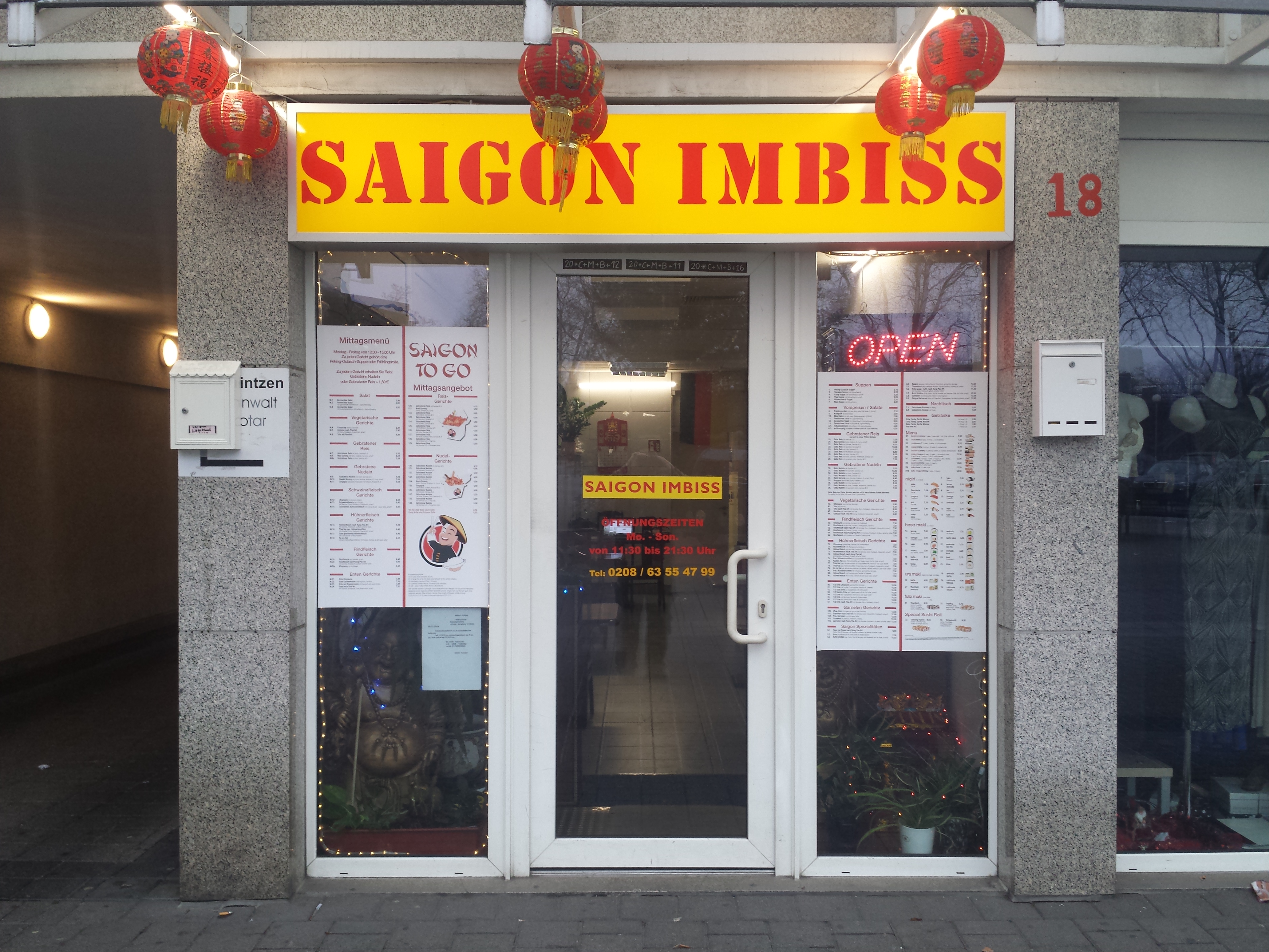 Saigon Imbiss Aussenansicht