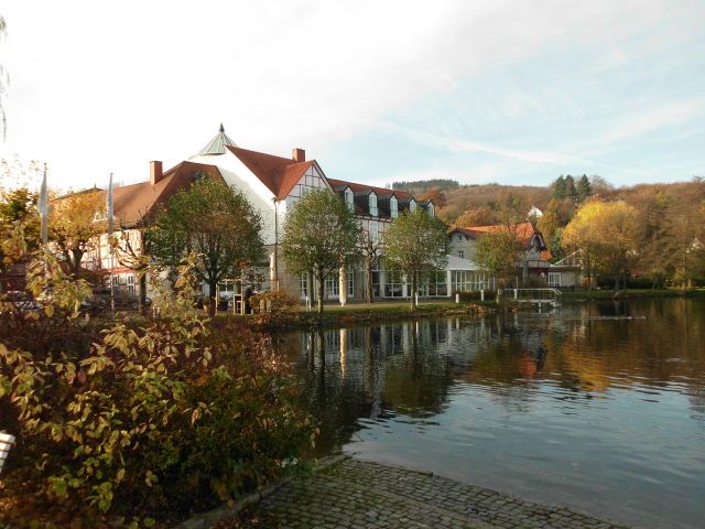 Zu den Rothen Forellen vom Teich aus