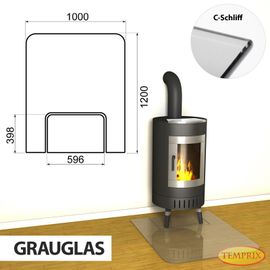 Geteilte Glasbodenplatte für saisonalen Einstz