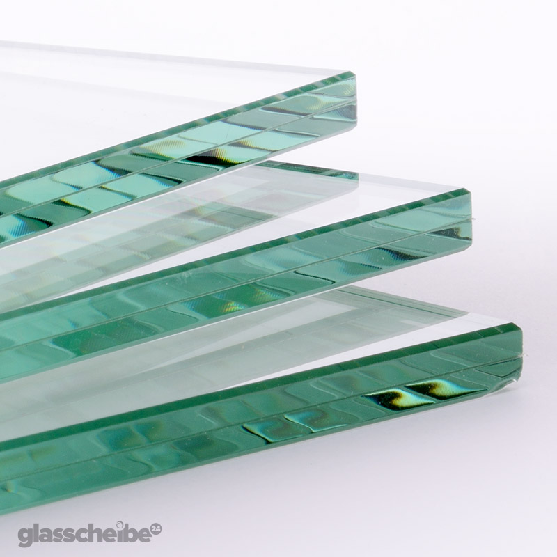 Kantendetail für VSG Glas