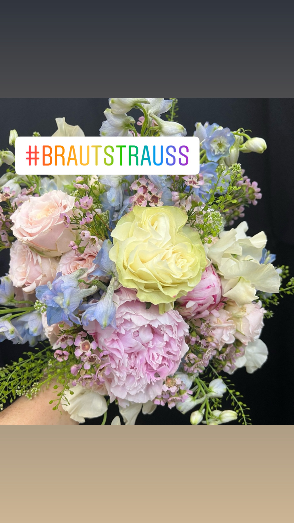 Pastelliger Brautstrauß im Frühling… von und mit Flower-Power-Greifswald