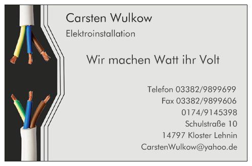 Carsten Wulkow Elektroinstallation