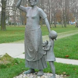 Skulptur Fischersfrau "Meeresblick" in Ostseebad Kühlungsborn