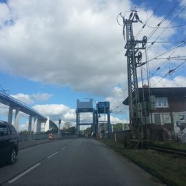 Rügendamm und Ziegelgrabenbrücke in Stralsund