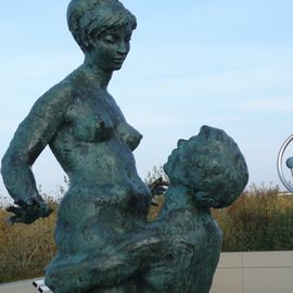 Bronzeplastik "Liebespaar" in Warnemünde Stadt Rostock