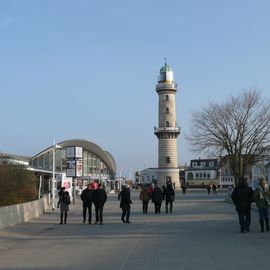 Leuchtturm Warnemünde in Rostock Seebad Warnemünde