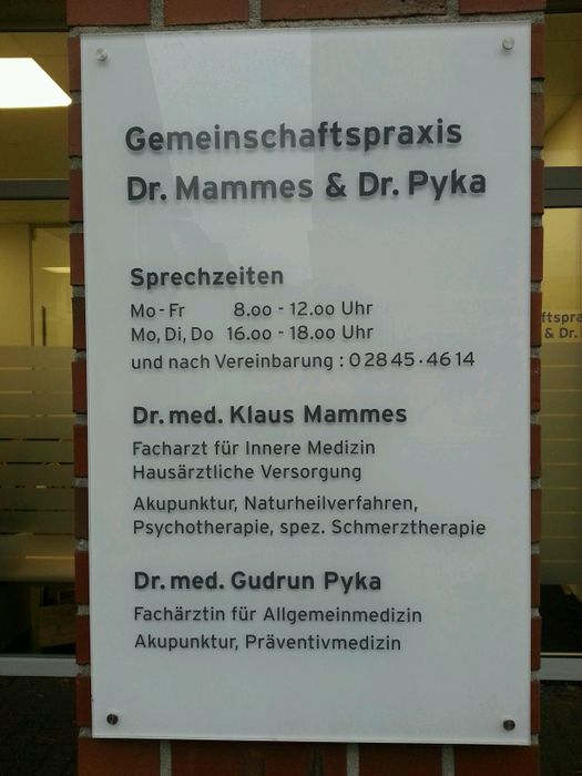 Mammes Klaus Hermann Dr. med. Innere Medizin