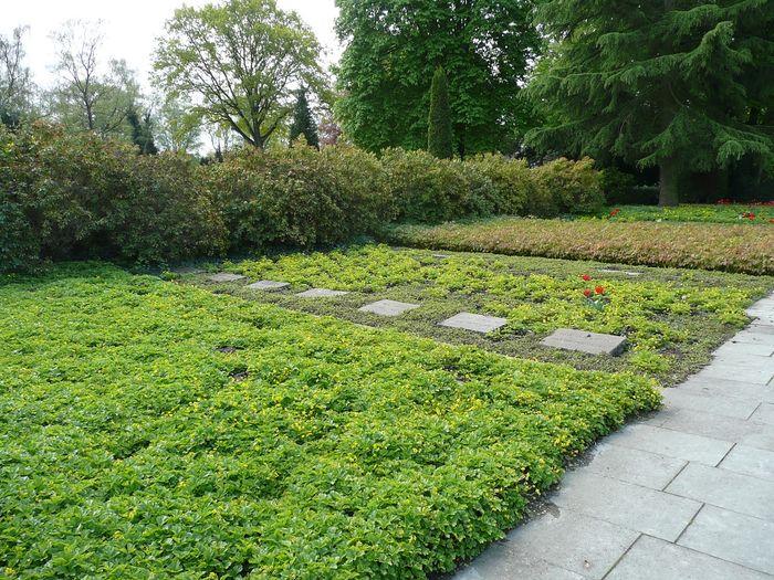 April 2015, Parkfriedhof Dinslaken, 1. Gräberstätte der Bombenopfer von Lohberg, vom 22.01.1945