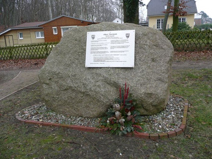 Gedenkstein für Albert Thormann