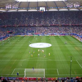 Die HSV-Arena war auch eines der 8 FIFA-Stadien zur Fußball WM 2006.