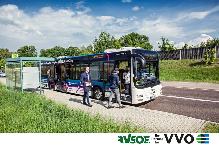 Bus der RVSOE - Partner im Verkehrsverbund Oberelbe
