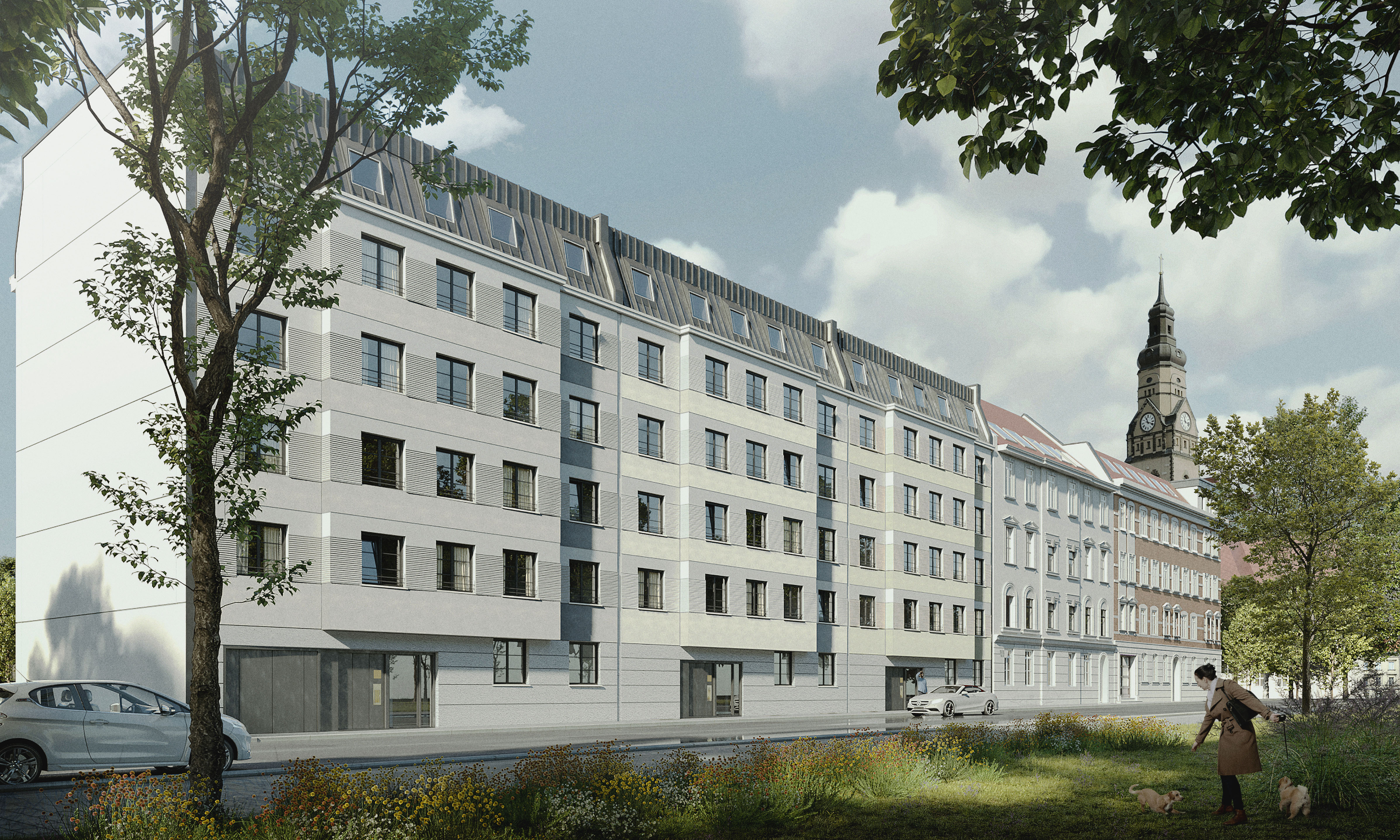 Neubau Wohnungsbau Leipzig Plagwitz klm-Architekten und Ingenieure