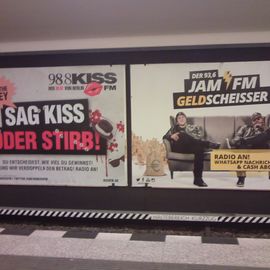 Konkurenz belebt das Geschäft auch in der U-Bahn zwischen Radiosendern.