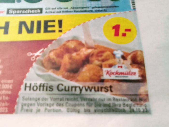 Currywurst für nen Euro? Da muss ich hin.