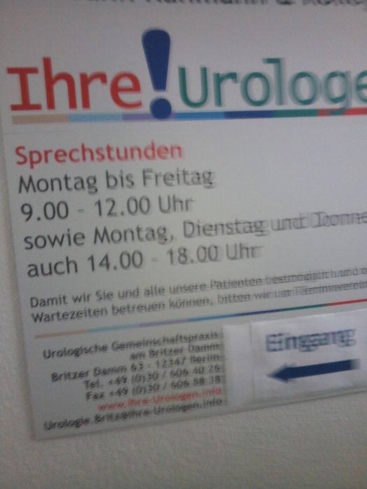 Henkel Thomas Dr. , Kahmann Frank Dr. Urologie