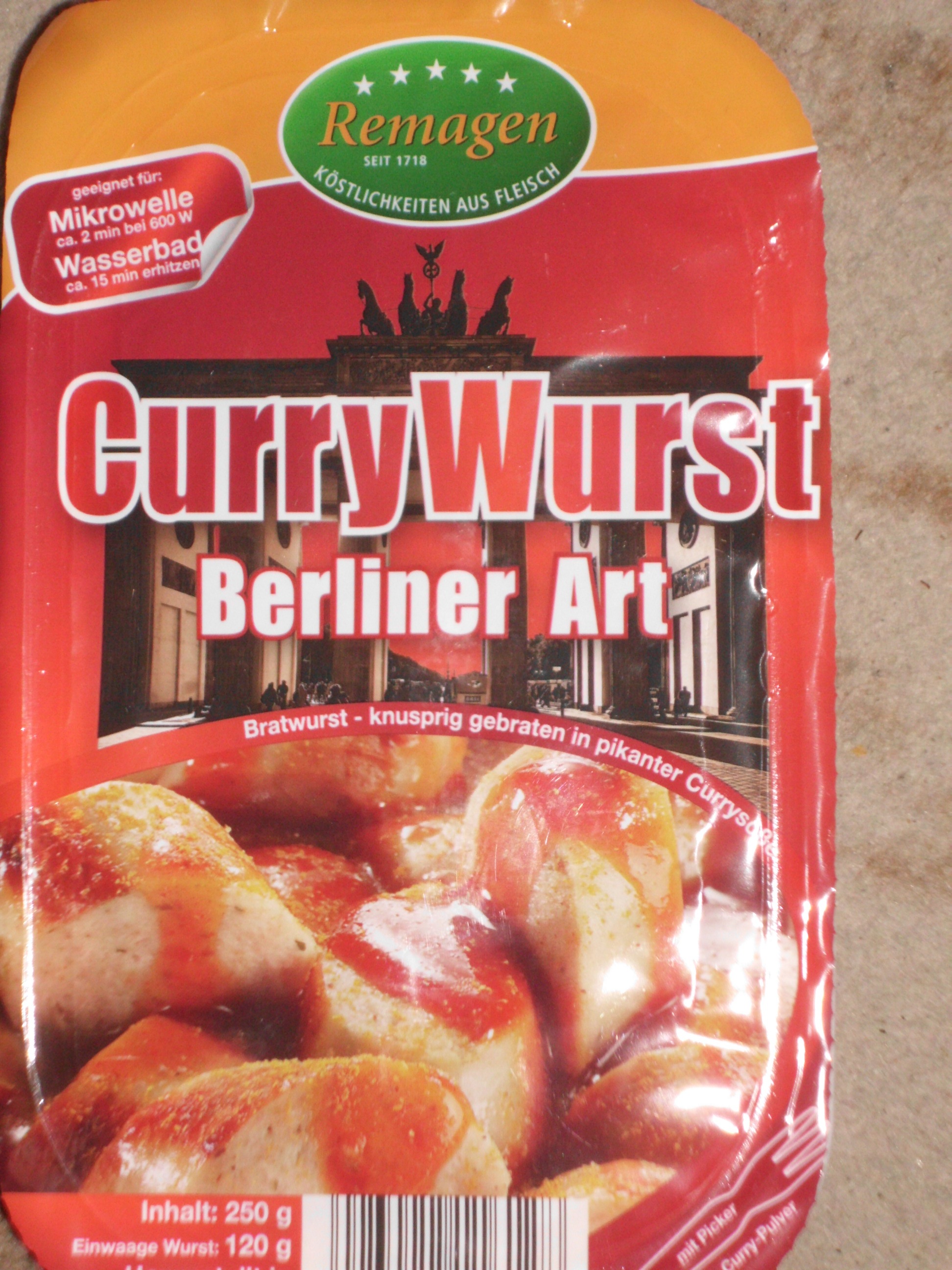 Currywurst Berliner Art aus ROSTBRATWURST?! Hergestellt in Hürth!